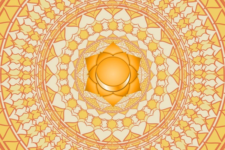 an orange and yellow abstract design