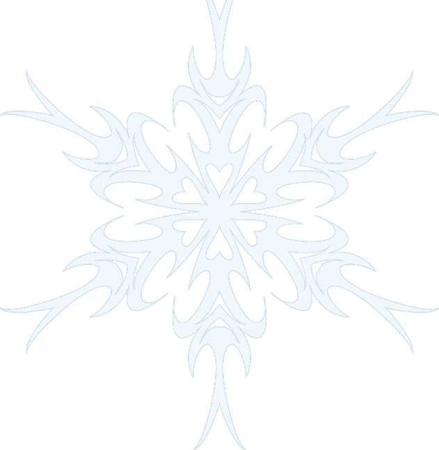 a snowflake that looks like it has been cut