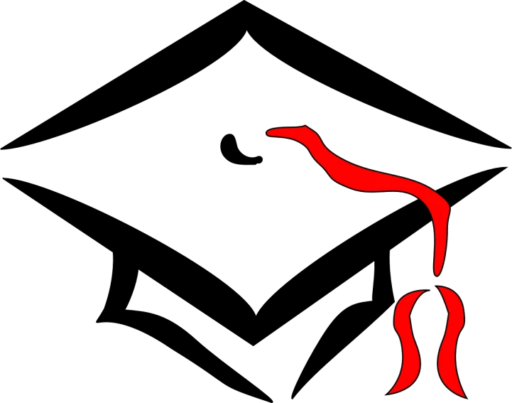 a red dog sits on a black background