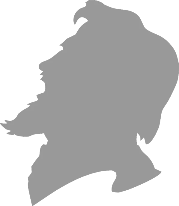 greyscake silhouette of a person with head in profile