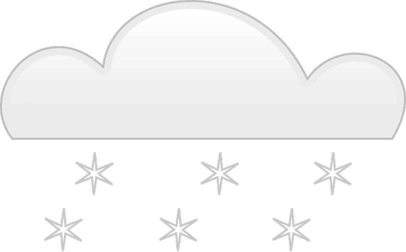 a cloud with four stars in the bottom and the top of the cloud on the bottom