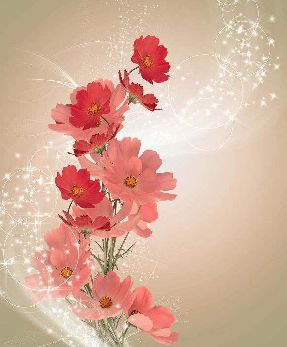 a floral arrangement in a vase sitting on a table