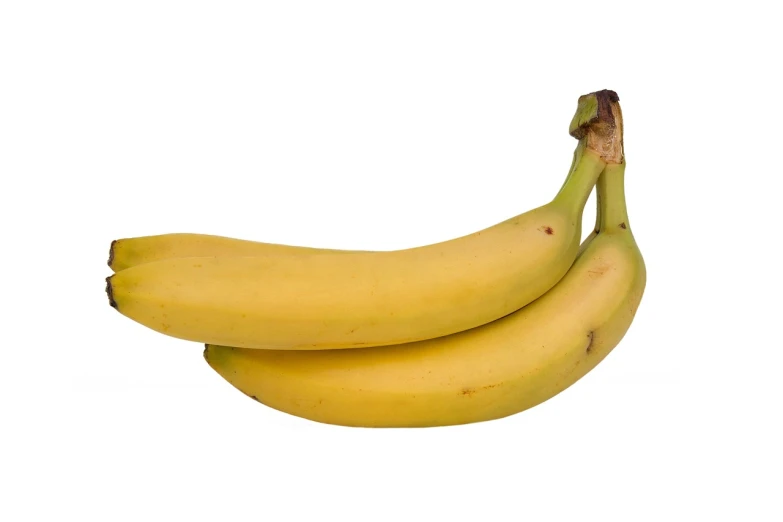 two bunches of ripe bananas are next to each other
