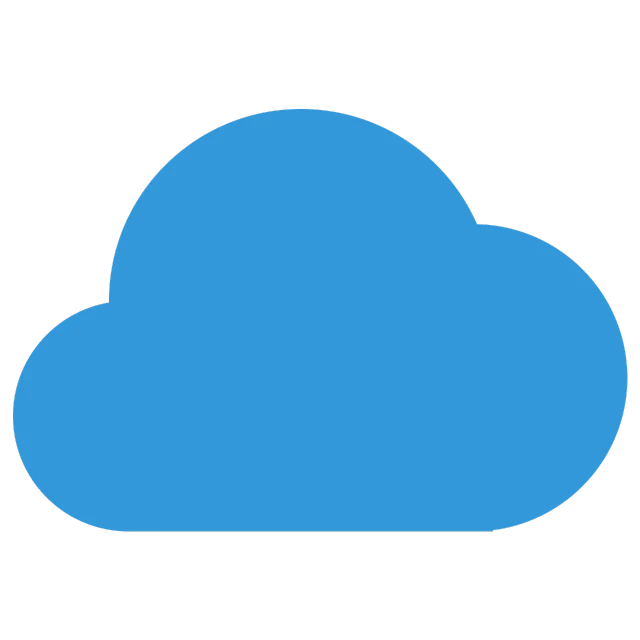 a blue cloud on a black background