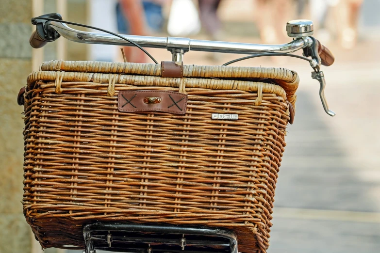 a close up of a bicycle with handle bars