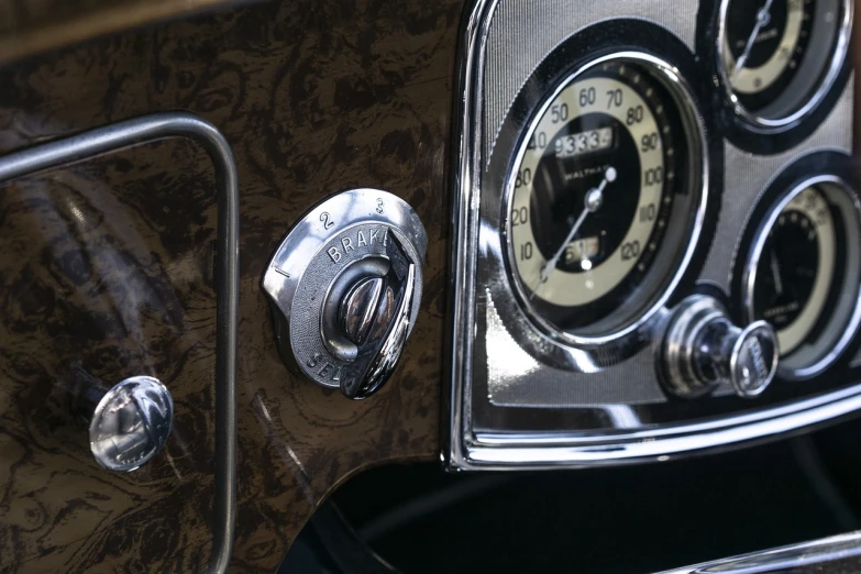 the dial panel on an old style stove