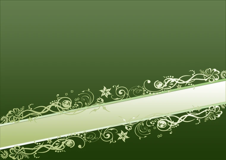 an elegant green background with a golden strip