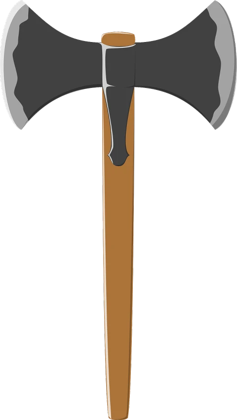 the large hammer has two axes in it