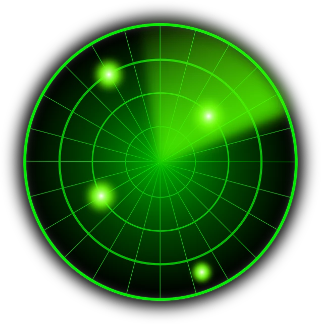 the green, circle - like, ray - dotted disk with bright lights on it