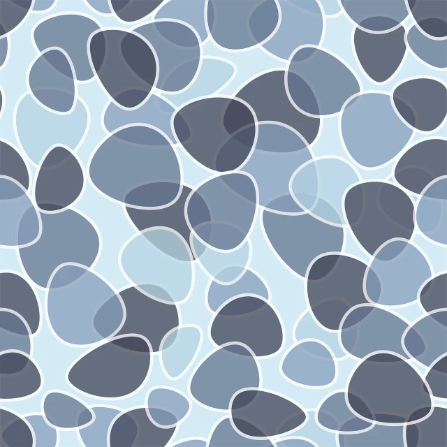 gray and black circles in a light blue background