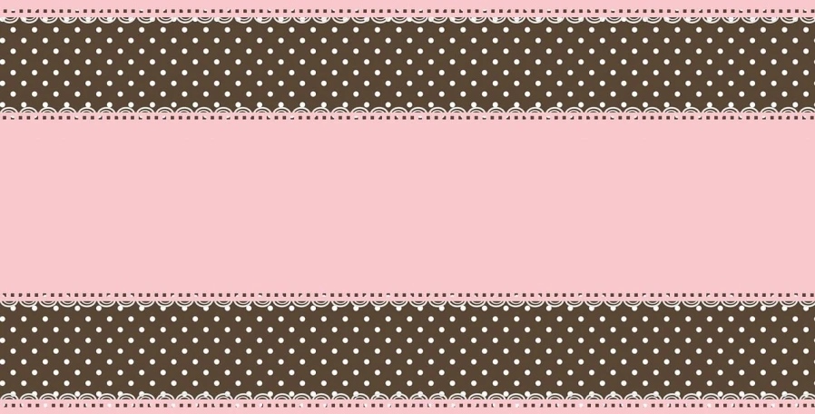 polka dot border with an empty rectangle in between the two lines