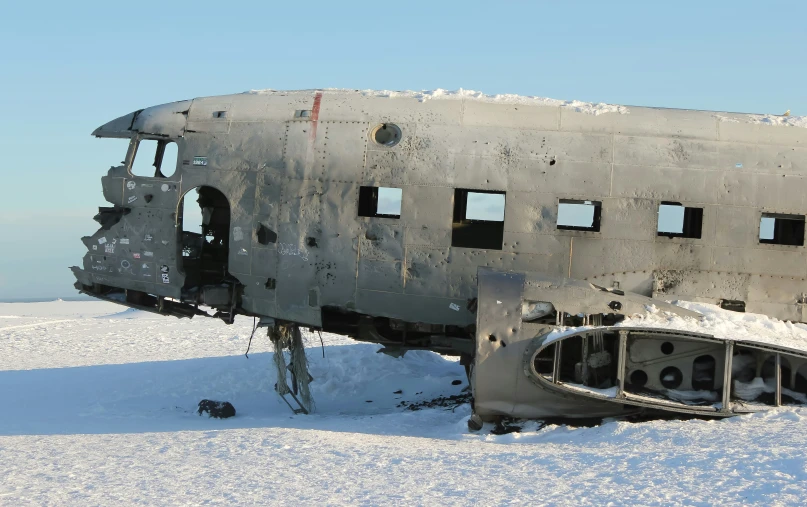 the nose of a large aircraft with lots of holes