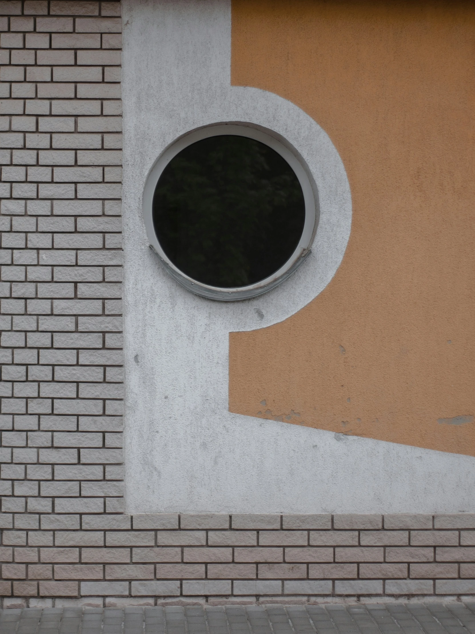 a window that is on the side of a building