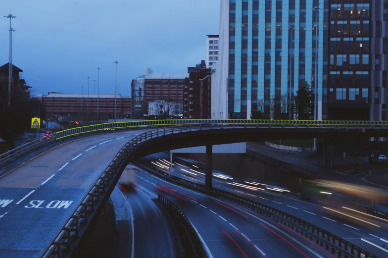 long exposure s of some busy streets and cars