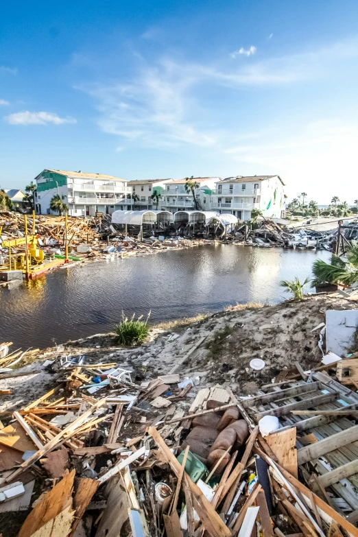 this is an image of destroyed houses