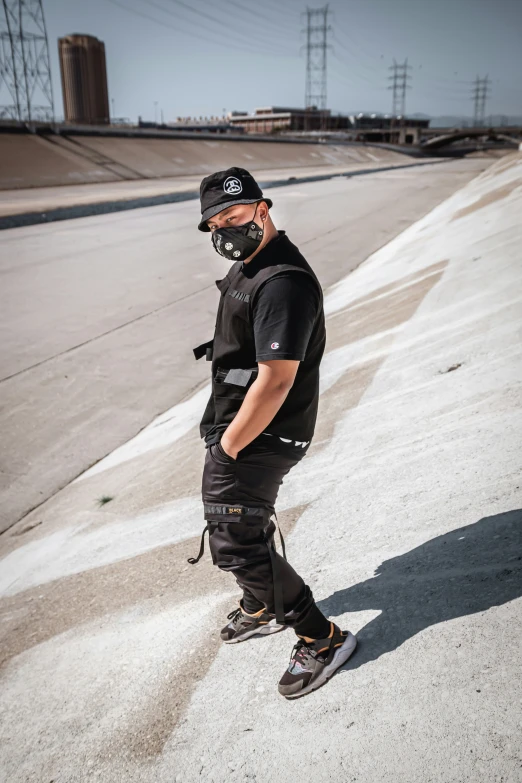 a man in a motorcycle helmet and some dirt