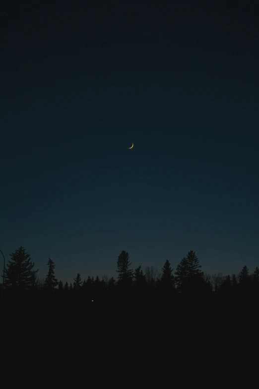 a plane flying through a dark blue sky at night