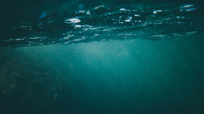 some kind of underwater view of a body of water