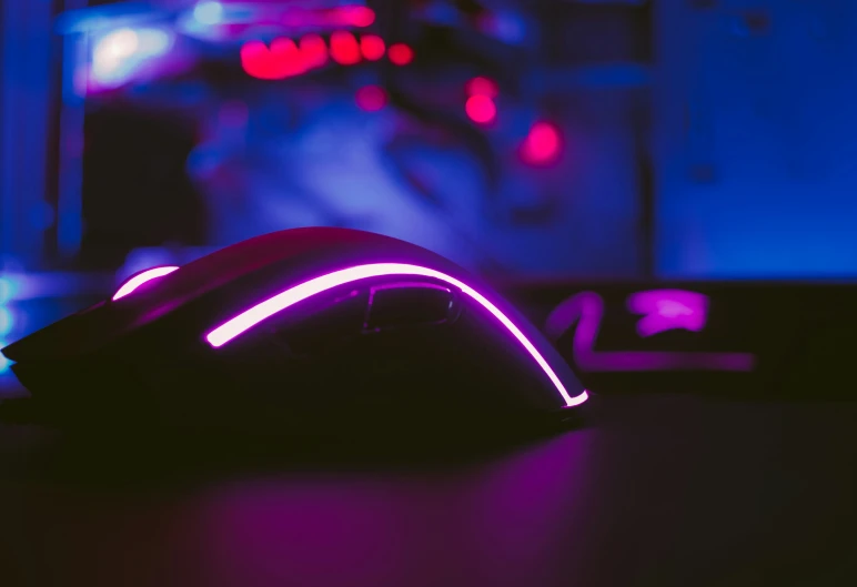 a computer mouse is placed on the table