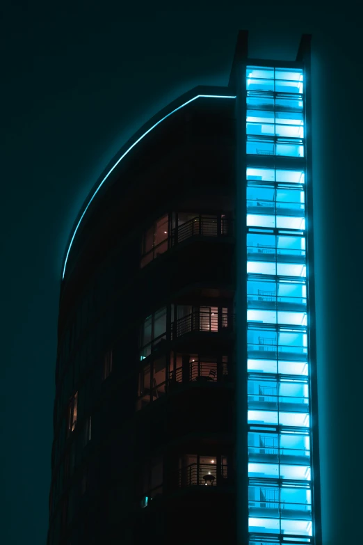 an image of a building lit up at night