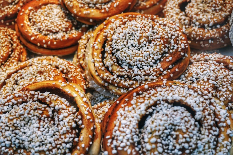 these baked goods are covered with powdered sugar