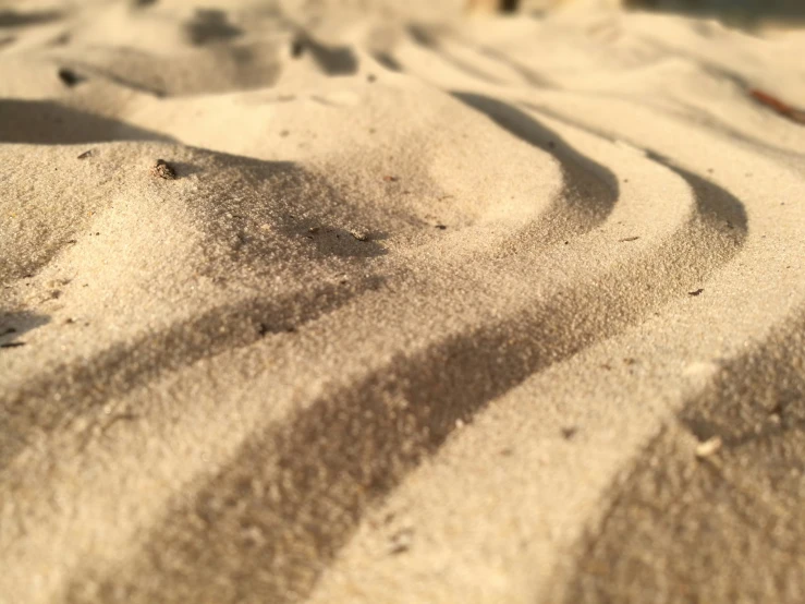 the sand has a pattern that is shaped like a heart