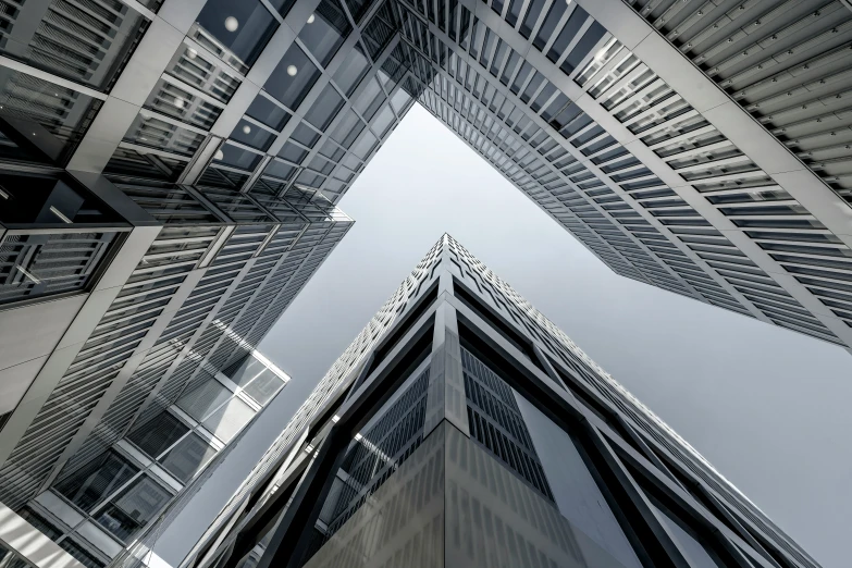 a series of tall buildings, some of them taller than one another