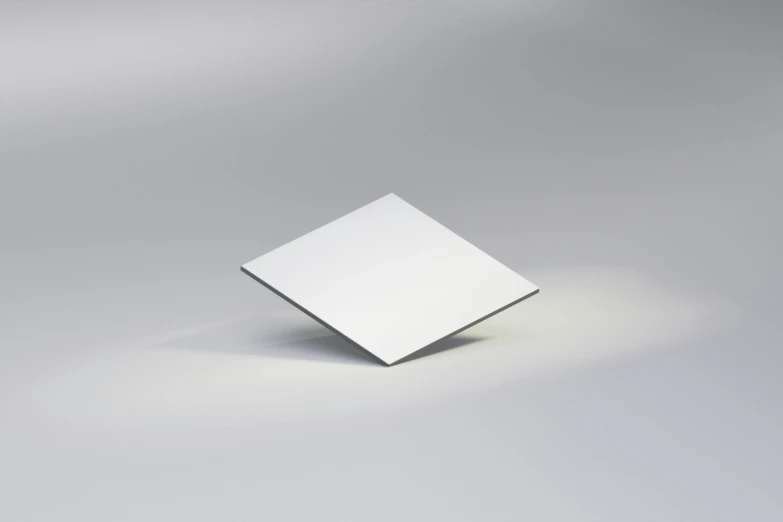 an empty white square cut out of paper