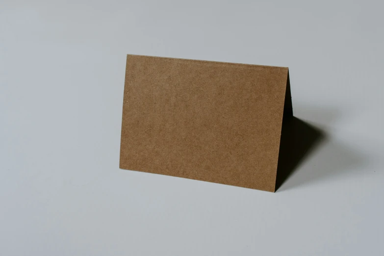 a piece of cardboard that has been folded