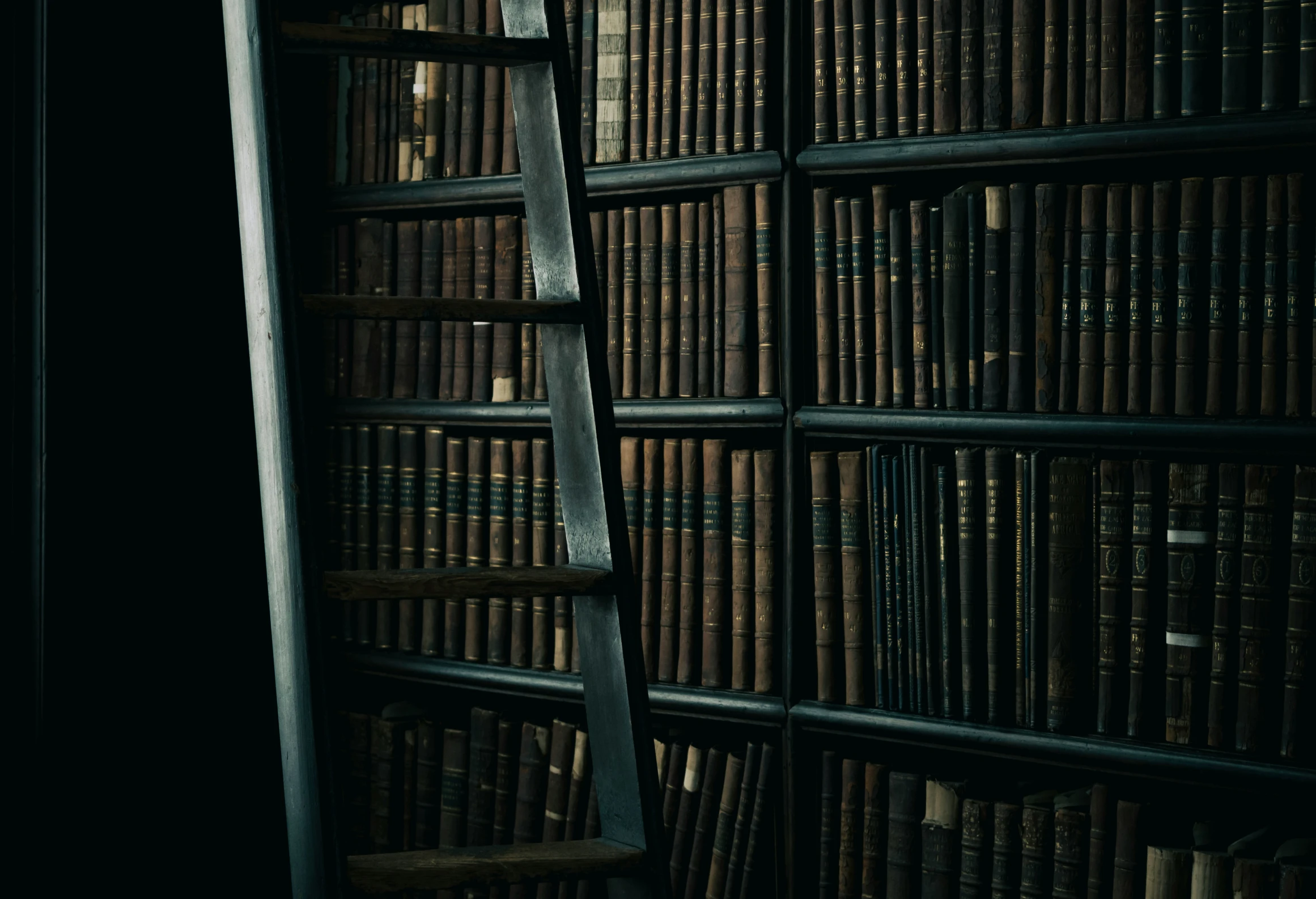 an image of a book shelf filled with books