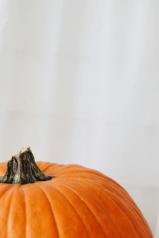 this is an image of a pumpkin with one section broken