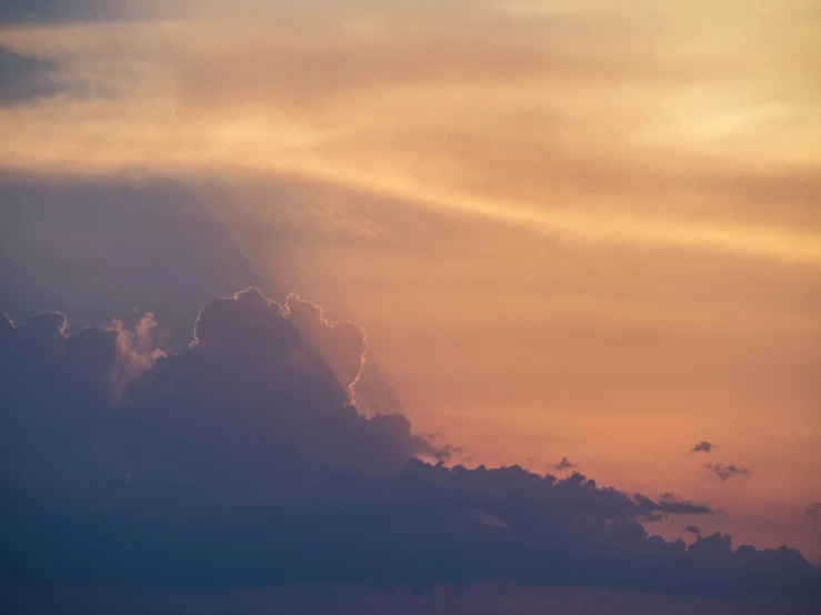 some very big pretty clouds in the sky