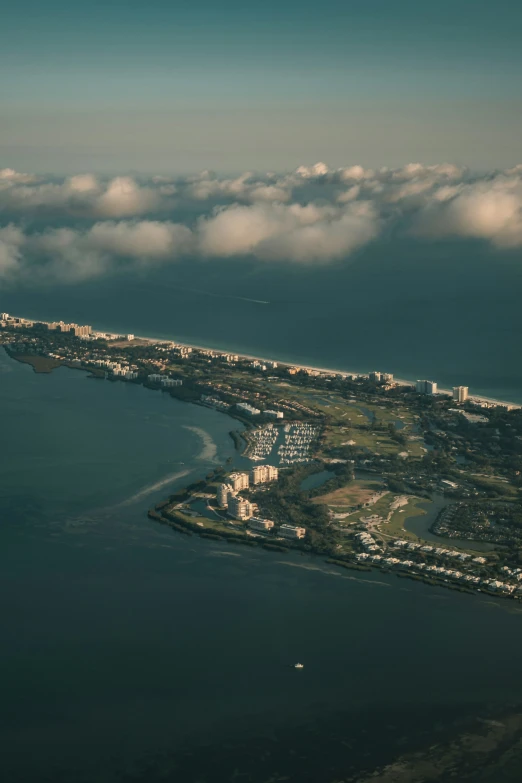 a picture of an aerial view of the beach