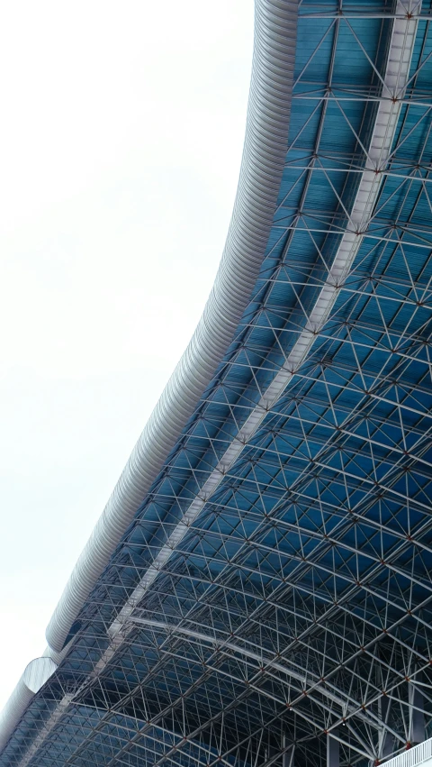 a view from below, looking at an under construction area