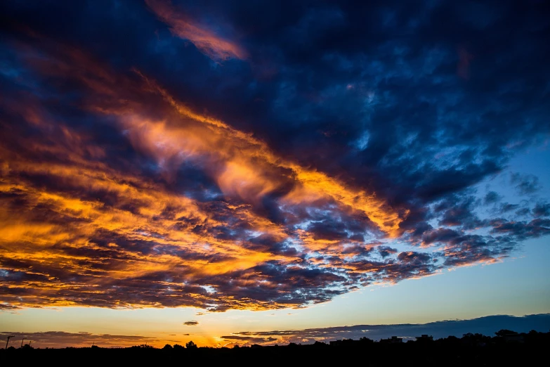 the sky is very colorful and changing colors