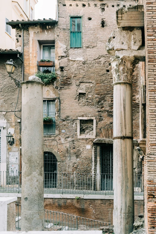 an image of an old brick building