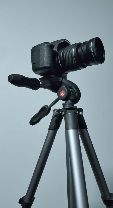 a camera sitting on top of a tripod