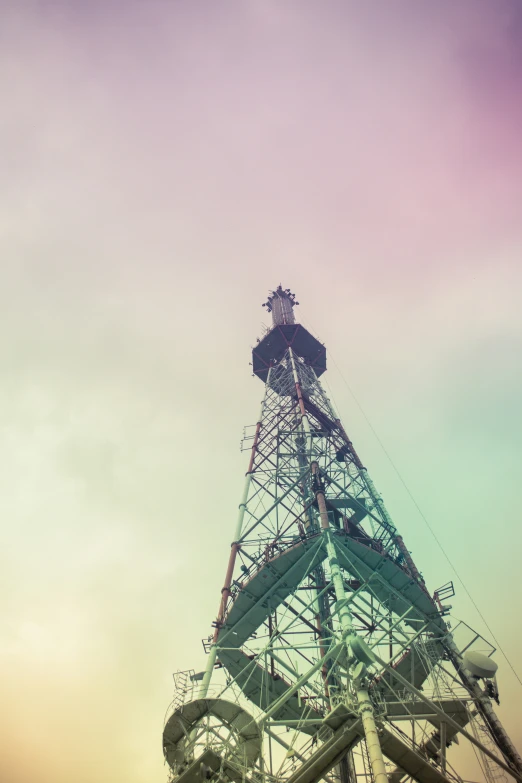 an image of a tall tower with lots of pipes