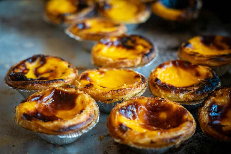 some kind of dessert is cooking in a pan