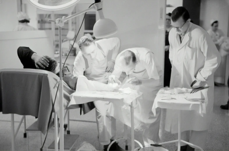 a doctor and a patient in operating room