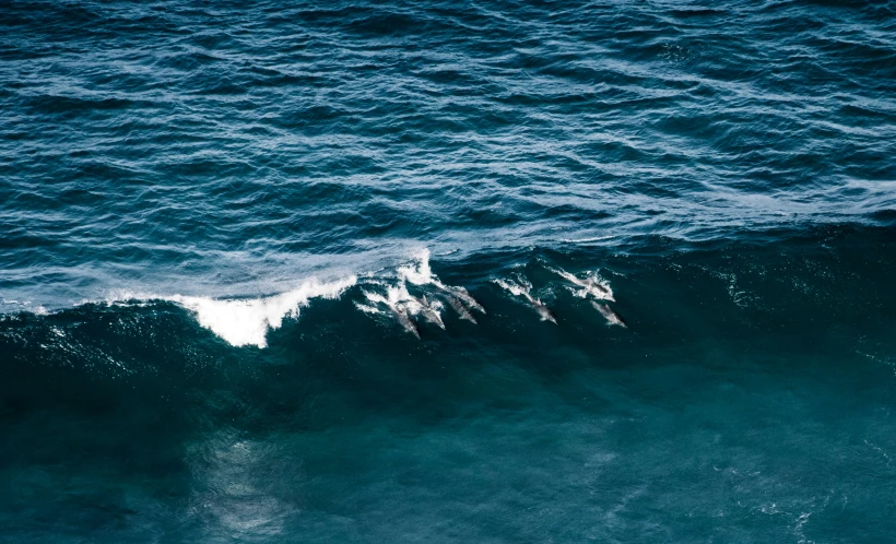 some surfboarders in the ocean with one another