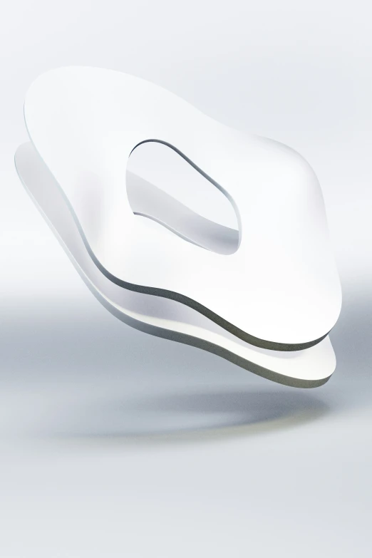 an abstractly designed object is shown with long curved edges