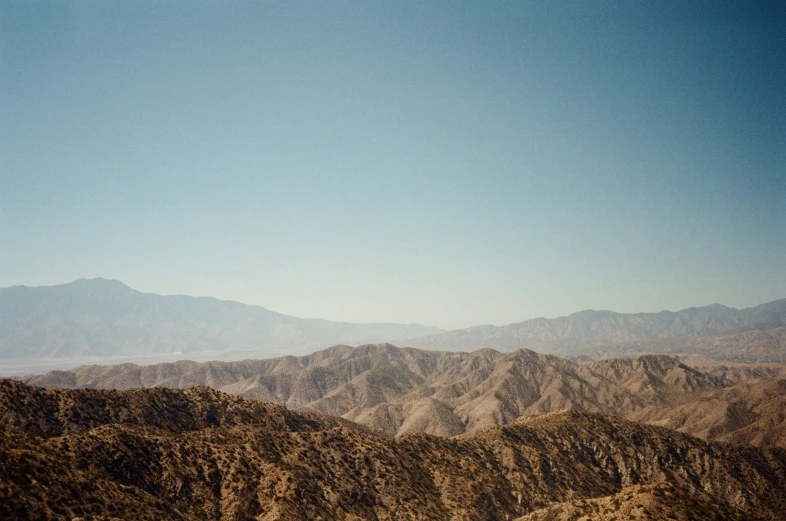 mountains range with a mountain range in the background