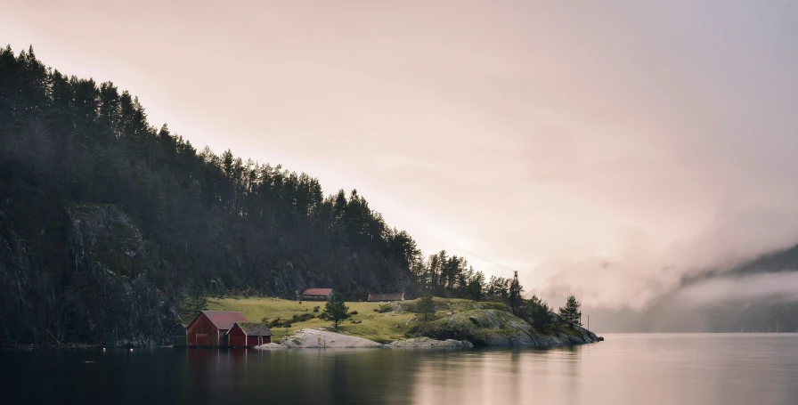 there is a small house in the water