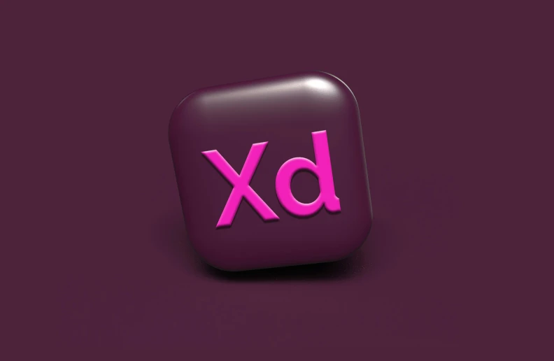a purple on with the letter b and x in pink