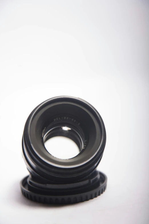 a camera lens hood for a white background