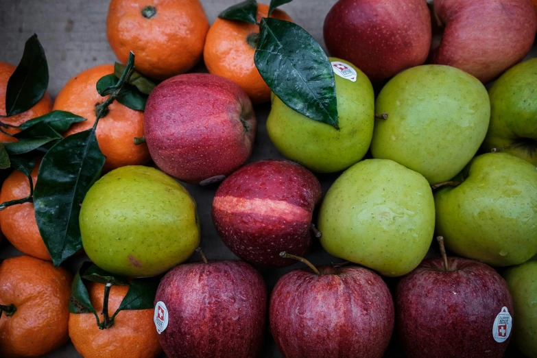 a variety of fruits are arranged around each other