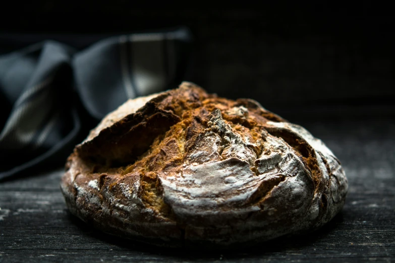 an uncooked piece of bread sitting on top of a table