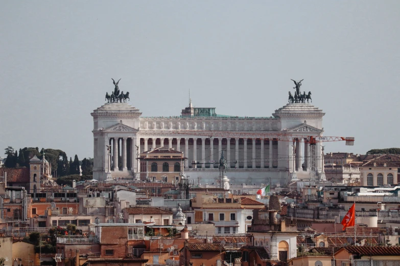 old buildings sit behind one another in the city