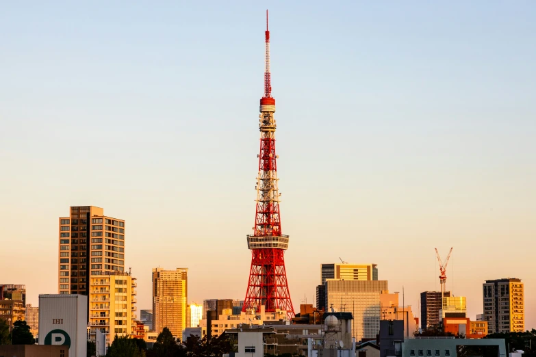 a large tower with a lot of people walking around in it